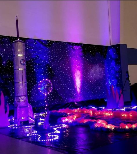 Lighting for a Galaxy Party Theme Universe Decoration Party, Universe Party Theme, Galaxy Theme Decoration, Celestial Office, Room Claims, Galaxy Party Decorations, Intergalactic Party, Galaxy Party, Prom 2022