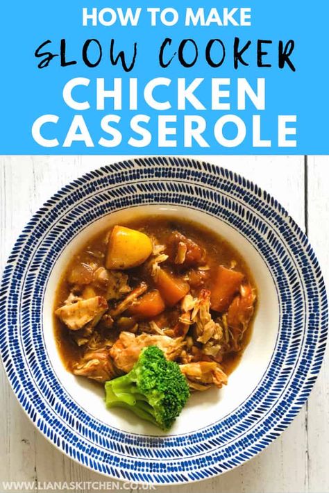 Slow Cooker Chicken Casserole, Slow Cooker Chicken Stew, Chicken Cooker, Easy Chicken Casserole Recipes, Slow Cooker Casserole, Casserole Chicken, Chicken Casserole Recipe, Slow Cooker Beef Stroganoff, Easy Slow Cooker Chicken