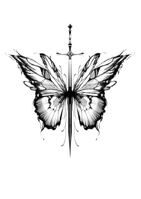 Skeletal Butterfly Tattoo, Decaying Butterfly Tattoo, Dark Spine Tattoos For Women, Cybersigilism Tattoo Butterfly, Spooky Butterfly Tattoo, Web Chest Tattoo, Horizontal Tattoos For Women, Two Butterflies Tattoo Design, Two Butterfly Tattoo