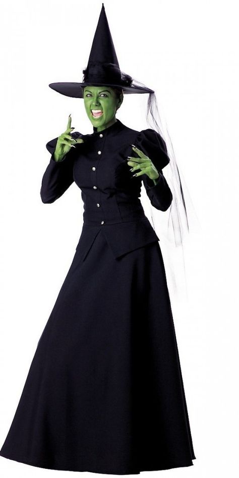 InCharacter Costumes Women's Witch Adult Wicked Witch Costume, Witches Costumes For Women, Scary Witch, Black Witch Hat, Wicked Witch Of The West, Witch Costumes, Witch Dress, Witch Halloween Costume, Full Length Gowns