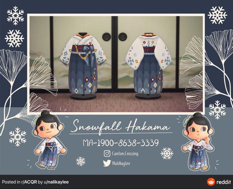 Animal Crossing Hanfu, Animal Crossing Genshin, Acnh Avatar, Acnh Japanese, Acnh Fashion, Japanese Theme, Acnh Clothes, Animal Crossing 3ds, Ac New Leaf