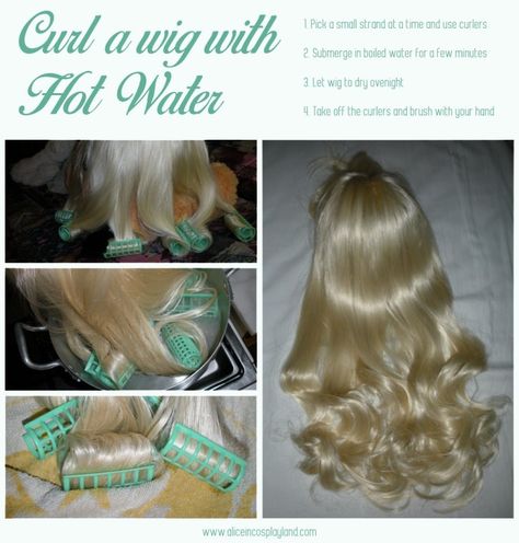 Fairy Cabin, Mermaid Wig, Synthetic Hair Care, Yarn Wig, Drag Wigs, Curl Tutorial, Diy Wig, Formal Hair, Cosplay Hair