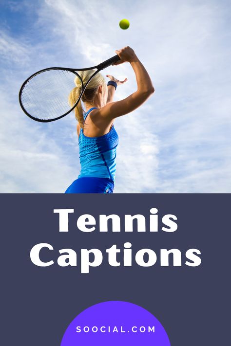 Tennis Captions Instagram, Tennis Funny, Tennis Photos, Funny Instagram Captions, Instagram Captions, Tennis, Make Your, Funny, Quick Saves