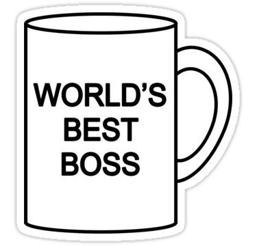 World's Best Boss the office Sticker Office Quotes Funny, The Office Stickers, 2nd Birthday Party For Boys, Home Screen Layout, Office Icon, The Office Show, Worlds Best Boss, Cricut Monogram, Office Themes