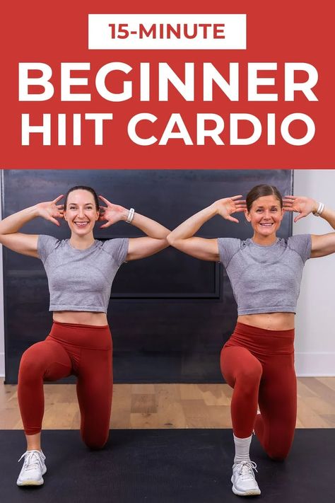 Short on time? Sweat and sculpt with this effective 15-Minute HIIT Workout: full body BURN! This fat-burning workout requires no equipment and includes no repeats - keeping your brain and your body busy wherever you workout! Swimmer Workouts, 15 Min Hiit Workout, Exercise Hiit, 15 Minute Hiit Workout, New Mom Workout, Barre Workout Video, Mom Workout, Pregnancy Workout Videos, Hiit Workout Videos