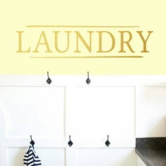 of Laundry Decal, Laundry Room Door, Vinyl Door Decal, Wall Decals Laundry, Vinyl Door, Laundry Wall, Laundry Room Doors, Outdoor Signage, Name Wall Decals