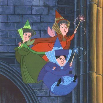 Flaura, Fauna and Merryweather Fairy Godparents, Disney Amor, Sleeping Beauty Fairies, Disney Barbie, Disney Jr, Animation Disney, Vintage Cartoons, Images Disney, Retro Disney