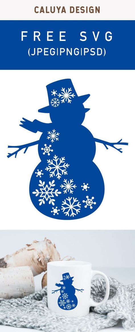 Free Printable Clip Art, Snowflake Svg, Snowman Svg, How To Make Planner, Cricut Christmas Ideas, Projets Cricut, Snow Flake, Christmas Svg Files, Cricut Free