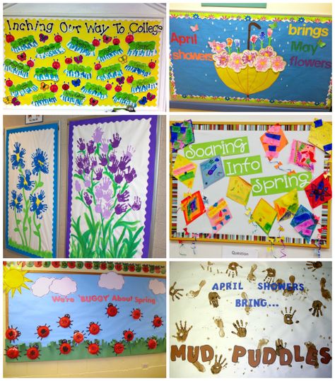 spring bulletin board ideas Kindergarten Bulletin Board Ideas, Mother's Day Preschool, Easter Door Decorations Classroom, Board Ideas For Preschool, Bulletin Board Ideas For Preschool, Kindergarten Bulletin Board, Spring Bulletin Board Ideas, Easter Door Decorations, April Bulletin Boards