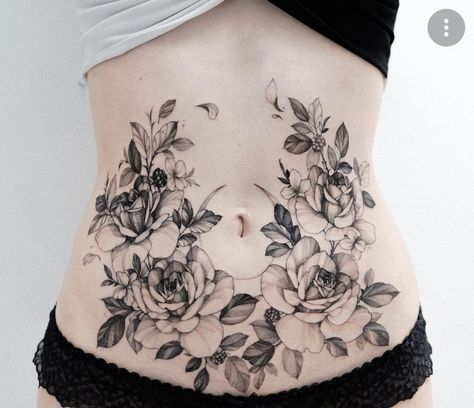 Belly Tattoo Ideas, Belly Tattoos For Women, Lower Stomach Tattoos For Women, Lower Belly Tattoo, Belly Button Tattoos, Lower Belly Tattoos, Abdomen Tattoo, Belly Button Tattoo, Small Belly