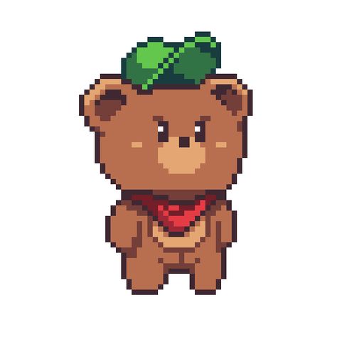 Angry Bear #pixel #pixelartist #pixelart #sprite #nft #NFTs #nftart #commission #commissionopen #freelanceillustrator #2d #2dartist Angry Bear, Pixel Art Landscape, Pixel Art Characters, Isometric Design, Pixel Art Games, Iron Beads, Anime Stickers, Alpha Patterns, Freelance Illustrator