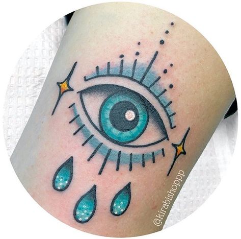 Traditional Tattoo Eye, Third Eye Tattoos, Cosmic Tattoo, Eyeball Tattoo, Cuff Tattoo, Minimalist Tattoo Ideas, Evil Eye Tattoo, Bright Tattoos, Pink Tattoo