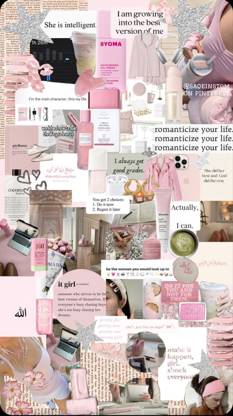 pink vision board, motivation board, pink, girly, vision board aesthetic Girly Vision Board, Vision Board Motivation, Pink Vision Board, Board Motivation, Vision Board Aesthetic, Board Wallpaper, Board Aesthetic, Vision Board Wallpaper, Motivational Wallpaper