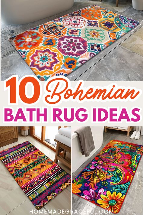 bohemian bath rug ideas Large Bathroom Rugs Bohemian, Bath Rug Ideas, Bathroom Rug Ideas, Cute Bath Mats Bohemian, Boho Bath Rug, Southwestern Bath Rug, Boho Bathroom Rug, Boho Bathroom Rugs Bath Mats & Rugs, Boho Western Bathroom Bath Mats & Rugs