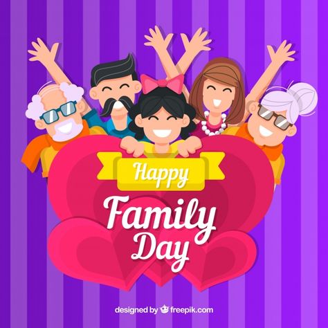 Sports Day Images, International Day Of Families, Happy Family Day, International Family Day, Family Hug, Mother's Day Background, Happy Grandparents Day, Annual Day, Family Logo