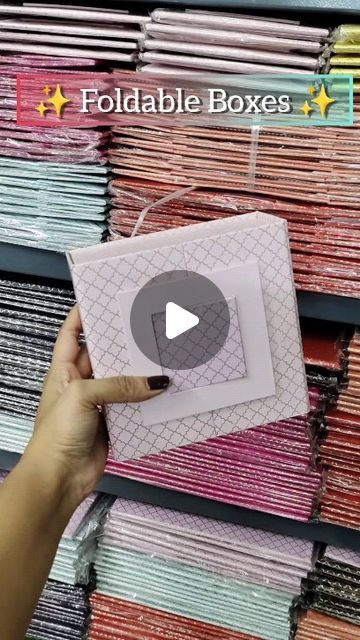 Art and craft Material on Instagram: "Foldable boxes 🤩

In video Sizes are :-
6x6x2.5 inches -180 rs
8"6*2.5 inches -220 rs

Other available sizes :-
10*8 - 280 rs each
10*10 - 320 rs each
12x10-340 rs each
12*12*2.5 - 360 rs each" Diy Boxes, Navy Blue Sky, Art And Craft Materials, Cute Birthday Gift, Goody Bags, Gifting Ideas, Art And Craft, Craft Materials, Goodie Bags