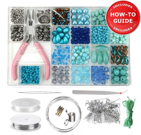 Modda Jewelry Making Supplies Kit - DIY Beading Kits for Teen Girls, Beginners, Mom, Teens Arts and Crafts - Includes All Tools, Beads, Charms and Instructions to Make Bracelets, Necklaces, Earrings, #Ad #Kits, #Affiliate, #Beading, #Teen, #Beginners Diy Jewelry Pendants, Bead Stopper, Arts And Crafts Kits, Jewelry Making Kits, Easy Diy Jewelry, Jewelry Making Kit, Jewelry Kits, Jewelry Making Tools, Beads Charms