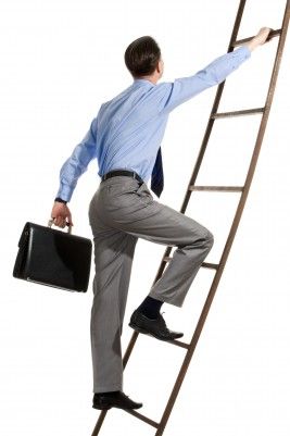 Get Noticed! Four Easy Steps to Climbing the Corporate Ladder - Forbes Person Climbing Ladder, Personal Brand Statement, Corporate Ladder, Climbing Ladder, Behind Closed Doors, Board Member, Better Than Yours, Closed Doors, Walking By