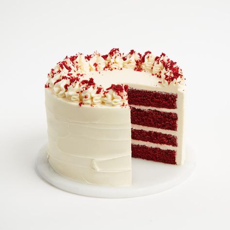 Real Red Velvet Cake Recipe, Birthday Cake Recipe Homemade, Vegan Red Velvet Cake, Red Velvet Birthday Cake, Bolo Red Velvet, Red Velvet Cake Recipe, Velvet Cake Recipes, Cake Decorating Frosting, Homemade Cake Recipes