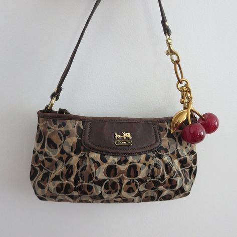 SOLD 🐆 Y2k Coach leopard print mini bag 🐆 • rare find, price reflects that • $185 • Free US shipping • great condition, some wear to suede shown • 9" x 5" (7.5" shoulder strap) • Purchase directly through link in bio or dm me to purchase Vintage Coach Shoulder Bag, 2025 Moodboard, Leopard Print Bag, Y2k Shoulder Bag, Dream Bags, Vintage Coach Bags, Girly Bags, Bags Coach, Coach Shoulder Bag