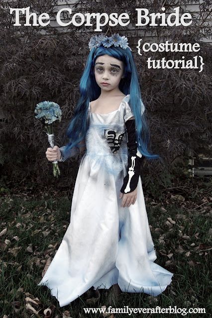 The Corpse Bride Girl’s Costume (DIY Tutorial) via @tipjunkie Creative Kids Halloween Costume, Dead Bride Costume, Zombie Bride Costume, Diy Girls Costumes, Halloween Bride Costumes, The Corpse Bride, Corpse Bride Costume, Dead Bride, Zombie Bride