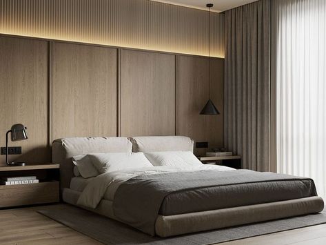 145 sqm home interior that exemplifies a contemporary approach to cozy living, integrating natural materials and a neutral palette. Includes floor plans. Narrow Bedroom Ideas, Neoclassic Interior Design, Neoclassic Interior, Bed Contemporary, Modern Restaurant Design, Affordable Bedroom, Contemporary Bed, Minimalist Furniture, Room Design Bedroom