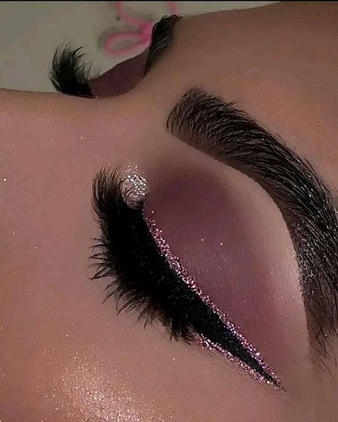 Lashes, Make Up, Glitter, Makeup, Pink, Black