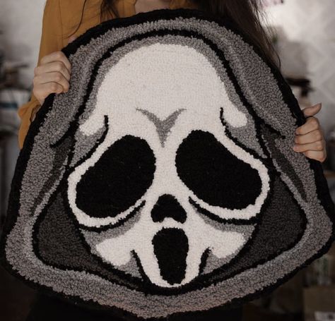 Ghost Face, Ghost Faces, Bedroom Inspo, Eye Mask, House Ideas, Sleep Eye Mask, Ghost, Mask, Rug