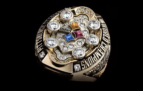 Super Bowl XLIII - Pittsburgh Steelers | 48 Mind Blowing Photos Of Every Super Bowl Ring Ever Nfl Championship Rings, Super Bowl Trophy, Here We Go Steelers, Super Bowl Rings, Steelers Girl, Nfl Championships, Go Steelers, Pittsburg Steelers, Pittsburgh Sports