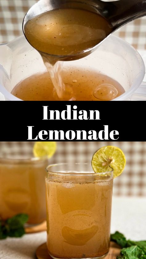 Indian lemonade Indian Lemonade, Thick Yogurt, Lemon Drink, Summer Drink Recipes, Lemonade Recipe, Popular Drinks, Unsaturated Fats, Chaat Masala, Lemonade Recipes