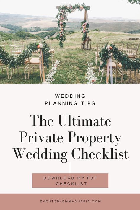 Are you having a wedding at home or on a private property? Then this checklist will help with your planning. Download my PDF checklist and tick the elements that you want to include and start planning your wedding day. #privatepropertywedding #weddingplanning #weddingchecklist #athomewedding #weddingplanner #melbourneweddingplanner At Home Wedding Checklist, Home Wedding Checklist, Wedding On Property, Outdoor Wedding Checklist, Backyard Wedding Checklist, Wedding Essentials Checklist, Wedding List Checklist, Wedding Planning Checklist Detailed, Crystal Wedding Decor