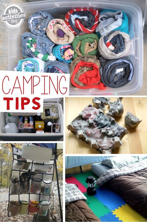 Camping Tips and Hacks for Families.  I love the tip about how to pack clothes for kids...how have I not thought of that?! Camping Hacks With Kids, Camping Ideas For Couples, Luis Gonzaga, Camping Bedarf, Camping Activities For Kids, Camping 101, Kids Camping, Camping List, Camping Aesthetic