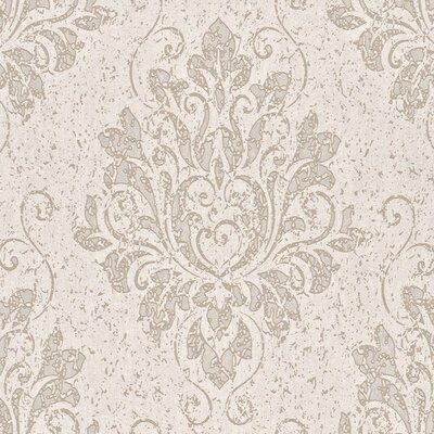 Walls Republic The 33' x 20.8" Metallic Damask Liberty Wallpaper is a large-scale damask wallpaper pattern that features an extravagant classic floral medallion. The overall metallic wash transforms a traditional pattern with new contemporary richness that can make any living room or bedroom shine. Color: Beige Liberty Wallpaper, Transitional Wallpaper, Indigo Wallpaper, Wallpaper For Sale, Wallpaper Accent Wall, Contemporary Wallpaper, Traditional Pattern, Brick Wallpaper, Damask Wallpaper