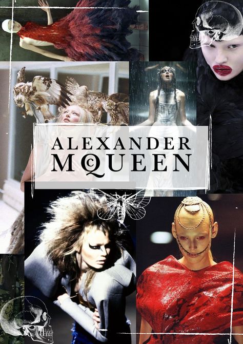 Alexander Mcqueen 90s, Fashion Dream Job, Find My Style, Fashion Journal, Moodboard Inspo, Alexander Mcqueen Fashion, Mcqueen Fashion, Fashion 90s, Fashion Collage