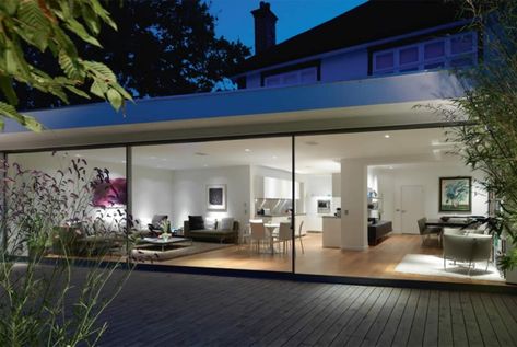 Bungalow Extensions, Single Storey Extension, Ultra Modern Homes, Room Extensions, 1930s House, Glass Extension, Modern Extension, House Extension Design, Extension Designs