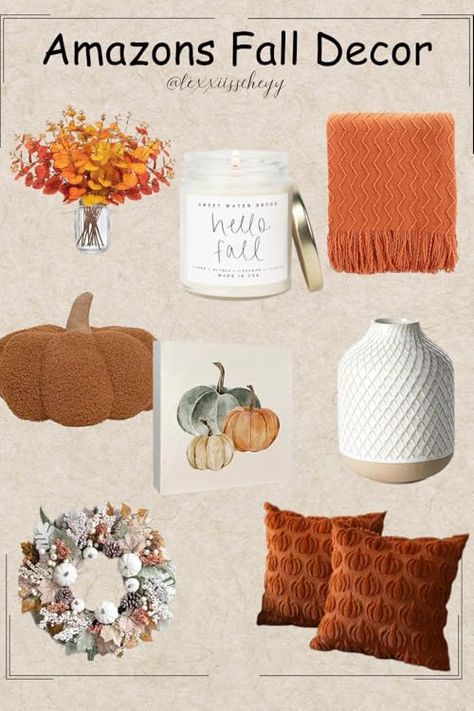 Fall Dresser Decor Ideas, Fall Dresser Decor, Dresser Decor Ideas, Amazon Fall Decor, Hone Decor, Pumpkin Display, Neutral Fall Decor, Fall Must Haves, Grooming Tips