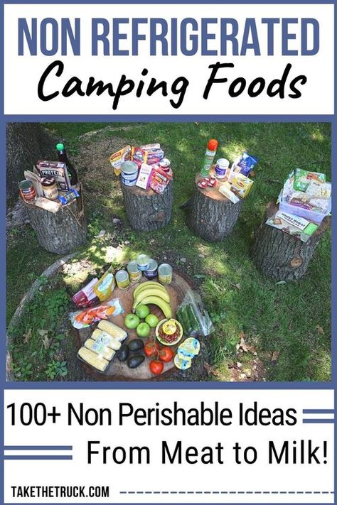 Cooler Packing For Camping, Canned Food For Camping, Dry Food Camping Meals, Food Camping Hacks, Festival Food Ideas Camping, Camp Snacks No Refrigeration, No Cook Hiking Food Backpacking Meals, Car Camping Meals Food Ideas, Cooler Camping Hacks