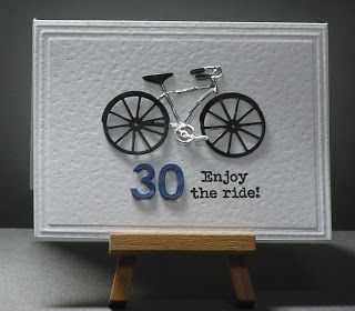 30th Birthday Cards Handmade, Male 30th Birthday, Bicycle Cards, 30th Birthday Cards, Retro Bicycle, Bday Cards, Birthday Cards For Men, Die Cut Cards, Male Cards