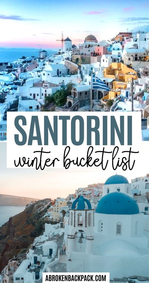 Santorini In December, Santorini In March, Santorini In November, Winter In Greece, Greece Winter, Santorini Outfit, Greece Bucket List, Things To Do In Santorini, European Holiday