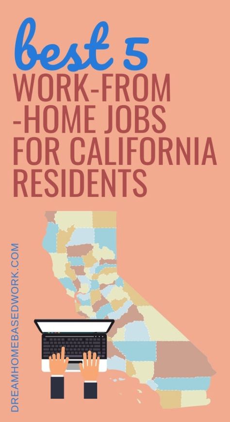 Are you searching for a company that offers work-from-home jobs in California? These 5 remote jobs offer great pay and benefits to California residents. Typing Jobs From Home, Best Work From Home Jobs, Home Based Work, Seasonal Work, Unique Jobs, Virtual Jobs, Typing Skills, Typing Jobs, Jobs From Home