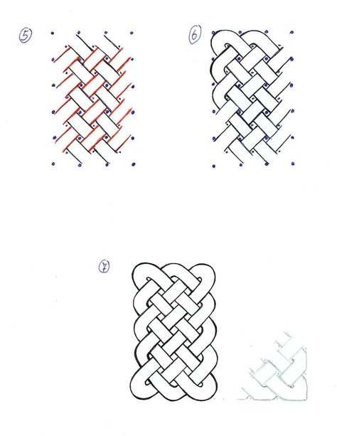 Celtic Drawings, Plants Drawings, Celtic Knot Tutorial, Knot Drawing, Viking Knotwork, Celtic Knot Drawing, Drawing Designs, Zentangle Tutorial, Flower Drawings