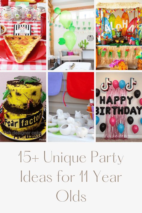 Finding a theme for your tween can be hard. Check out 15 unique birthday party ideas for 11 year olds that you are going to love. 11 Year Birthday Party Themes, Birthday Party Ideas For 11 Year Girl Theme, Birthday Party Themes For 12 Year Girl, 11 Yr Birthday Party Ideas, 11 Birthday Ideas Girl Theme, Birthday Theme For 11 Year Girl, Birthday Themes For 11 Year Girl, 11 Year Birthday Party Ideas Boy, Girls 11th Birthday Party Ideas