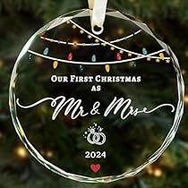 Our First Christmas As Mr And Mrs, Mrs Gifts, Bridal Shower Presents, Wedding Christmas Ornaments, Mr And Mrs Ornament, Gifts For Bride, Bridal Shower Gifts For Bride, Married Gift, Our First Christmas Ornament