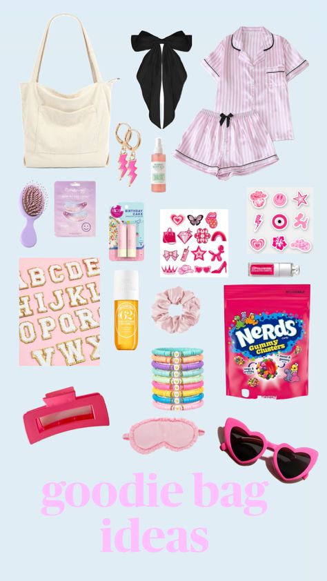 my birthday goodie bags (IDEA) #birthday #goodiebag #preppy Preppy Goodie Bag Ideas, Goodie Bag Ideas For Teens, Birthday Goodie Bags, Bags Ideas, Idea Birthday, Bag Ideas, Bid Day, Day Bag, Goodie Bags