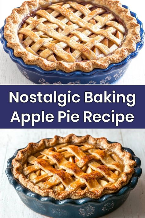 Embrace the warm, comforting flavors of home with my Nostalgic Baking Apple Pie Recipe! This pie is perfect for family gatherings, evoking memories of cozy kitchens and laughter. Made with sweet, sliced apples, a hint of cinnamon, and a flaky, golden crust, it’s a slice of happiness in every bite. Let’s bake together and create delicious memories! Pie Dough Recipe Easy, Nostalgic Baking, Apple Pie Dough, Baking Apple Pie, Homemade Apple Pie Recipe, Old Fashioned Apple Pie, Homemade Banana Pudding Recipe, Apple Pie Recipe Homemade, Cozy Kitchens