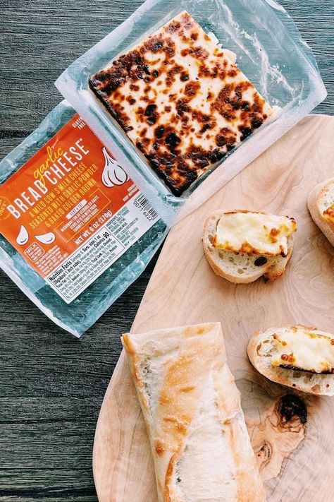 Trader Joe’s Garlic Bread Cheese, Garlic Bread Cheese Trader Joes, Trader Joe’s Bread Cheese, Garlic Bread Cheese, Trader Joes Bread, How To Cook Garlic, Trader Joes Food, Honey Wheat Bread, Make Ahead Appetizers