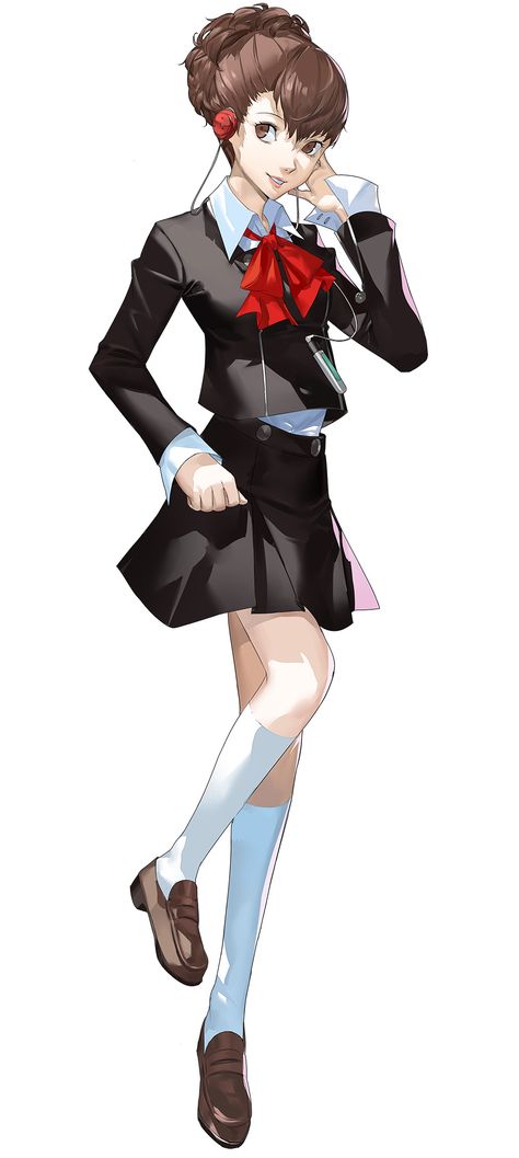 Persona 3 Character Design, Yuko Persona 3, Persona 3 Portable Female Protagonist, Persona 3 Characters, Persona Art Style, Persona 3 Kotone Shiomi, Persona 3 Femc, Persona 3 Female Protagonist, Femc Persona