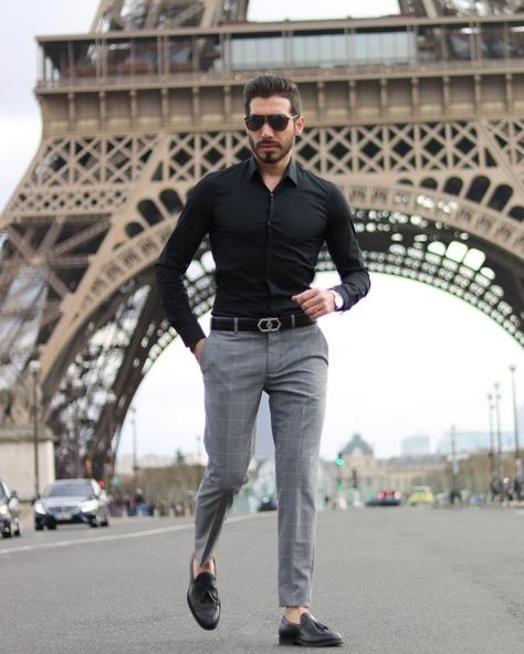 60 Dashing Formal Shirt And Pant Combinations For Men Shirt And Pants Combinations For Men, Black Shirt Combination, Formal Dresses For Men, Shirt Outfit Men, Formal Men Outfit, Shirt Pant, Mens Casual Outfits Summer, Men Fashion Casual Shirts, Formal Mens Fashion