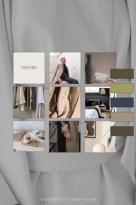 Moodboard For Clothing Brand, Instagram For Clothing Brand, Clothing Brand Mood Board Inspiration, Clothes Presentation Ideas, Clothing Brand Presentation, Ig Mood Board, Fashion Brand Post Ideas, Clothing Brand Content Ideas For Instagram, Moodboard Clothing Brand