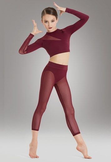 Competition Dance Costumes, Metallic Crop Top, Contemporary Dance Costumes, Contemporary Costumes, Solo Costume, Crop Top And Leggings, Mesh Crop Top, Ballet Photography, Paneled Skirt